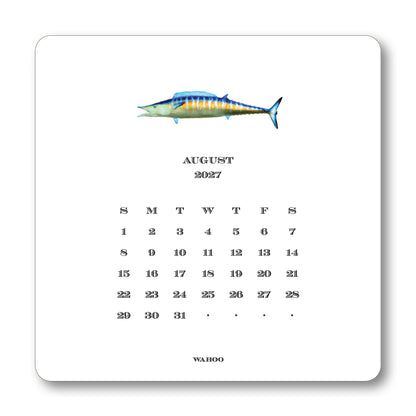 2027 Saltwater Fish Desk Calendar