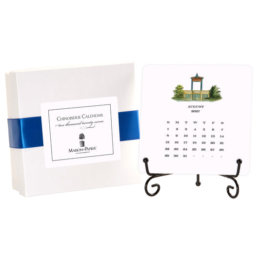 2027 Chinoiserie Desk Calendar