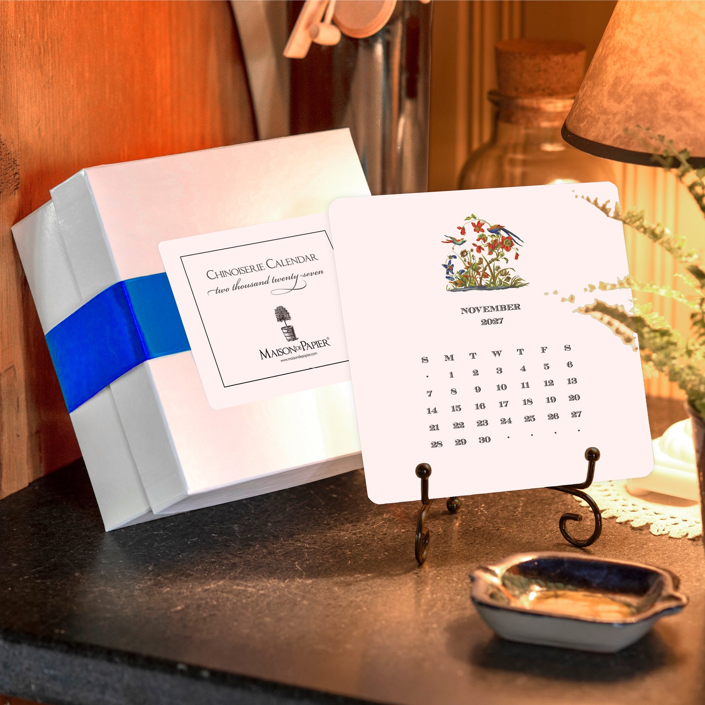 2027 Chinoiserie Desk Calendar