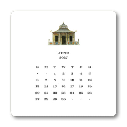 2027 Chinoiserie Desk Calendar