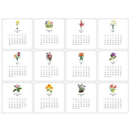 2027 Flora Desk Calendar