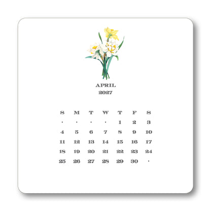 2027 Flora Desk Calendar
