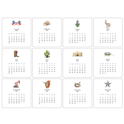 2027 Texas Desk Calendar