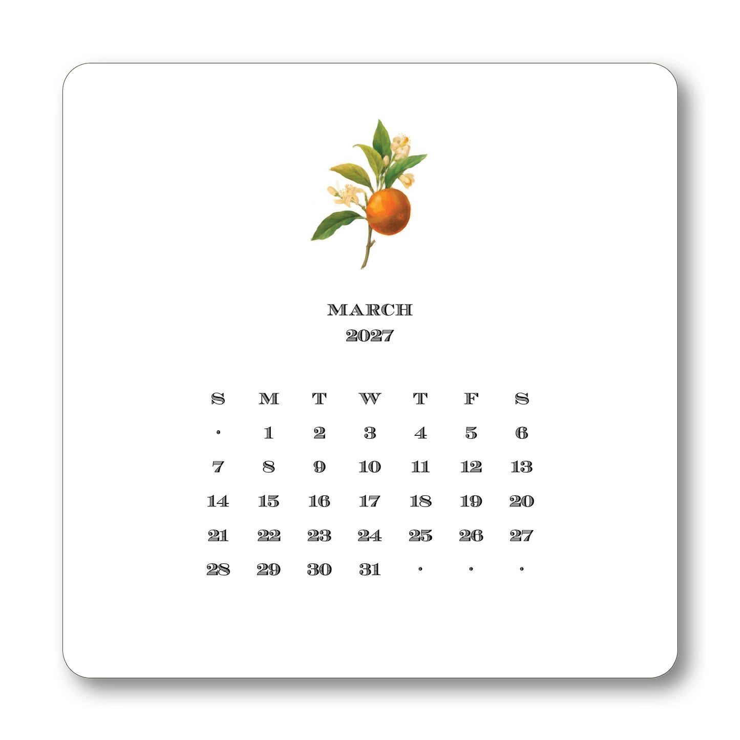 2027 Florida Desk Calendar