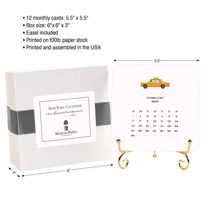 2027 New York Desk Calendar