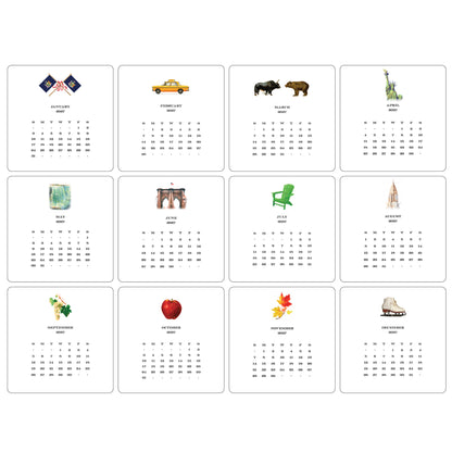 2027 New York Desk Calendar