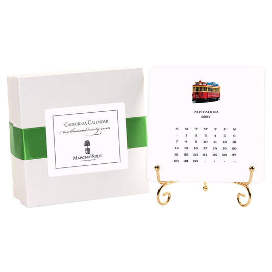 2027 California Desk Calendar