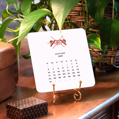 2027 California Desk Calendar
