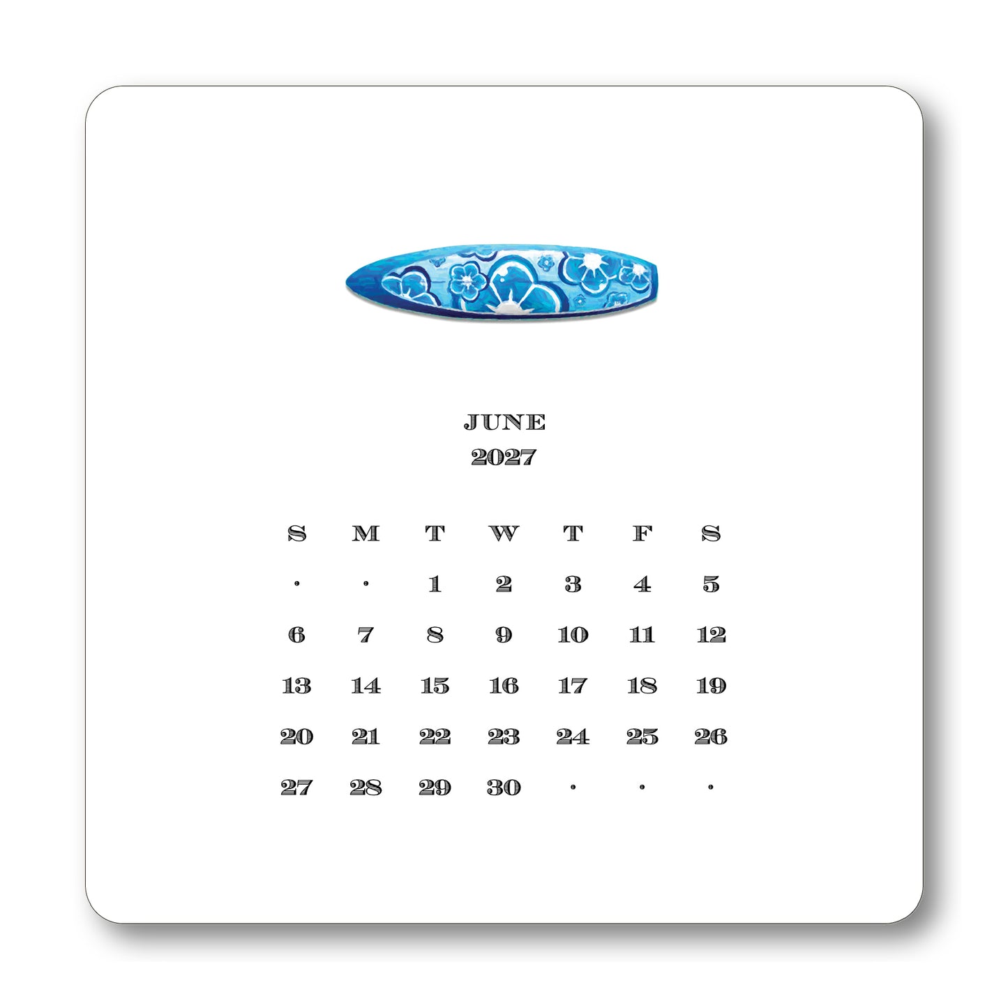 2027 California Desk Calendar