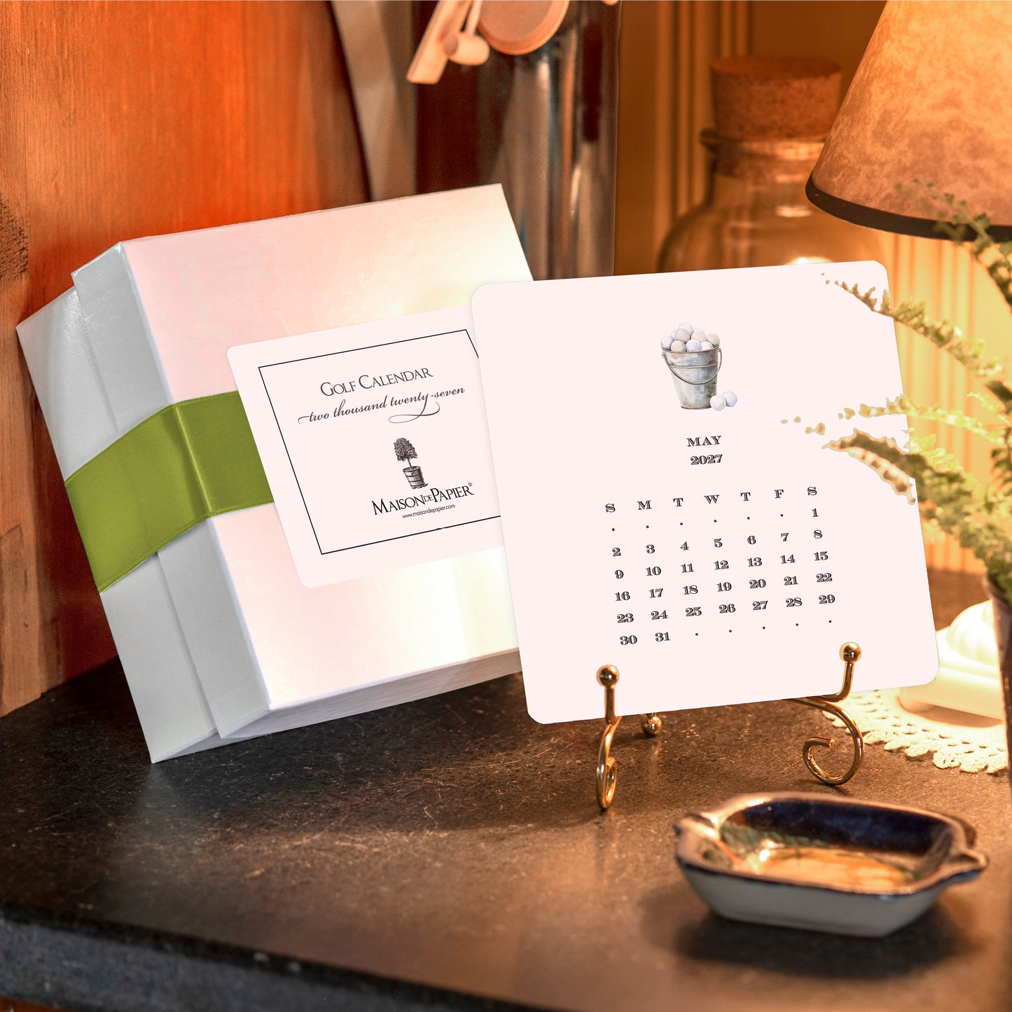 2027 Golf Desk Calendar