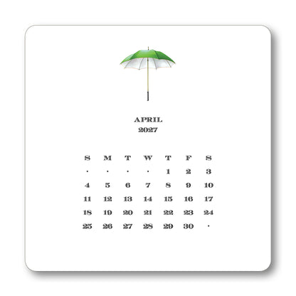 2027 Golf Desk Calendar