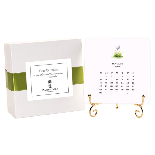 2027 Golf Desk Calendar
