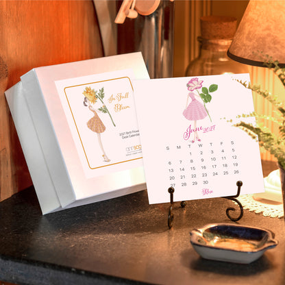 2027 Ann Scott Flowers Desk Calendar