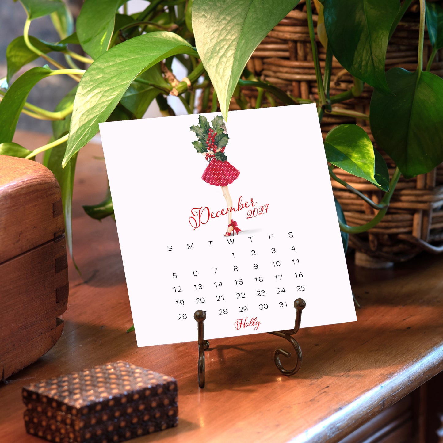 2027 Ann Scott Flowers Desk Calendar