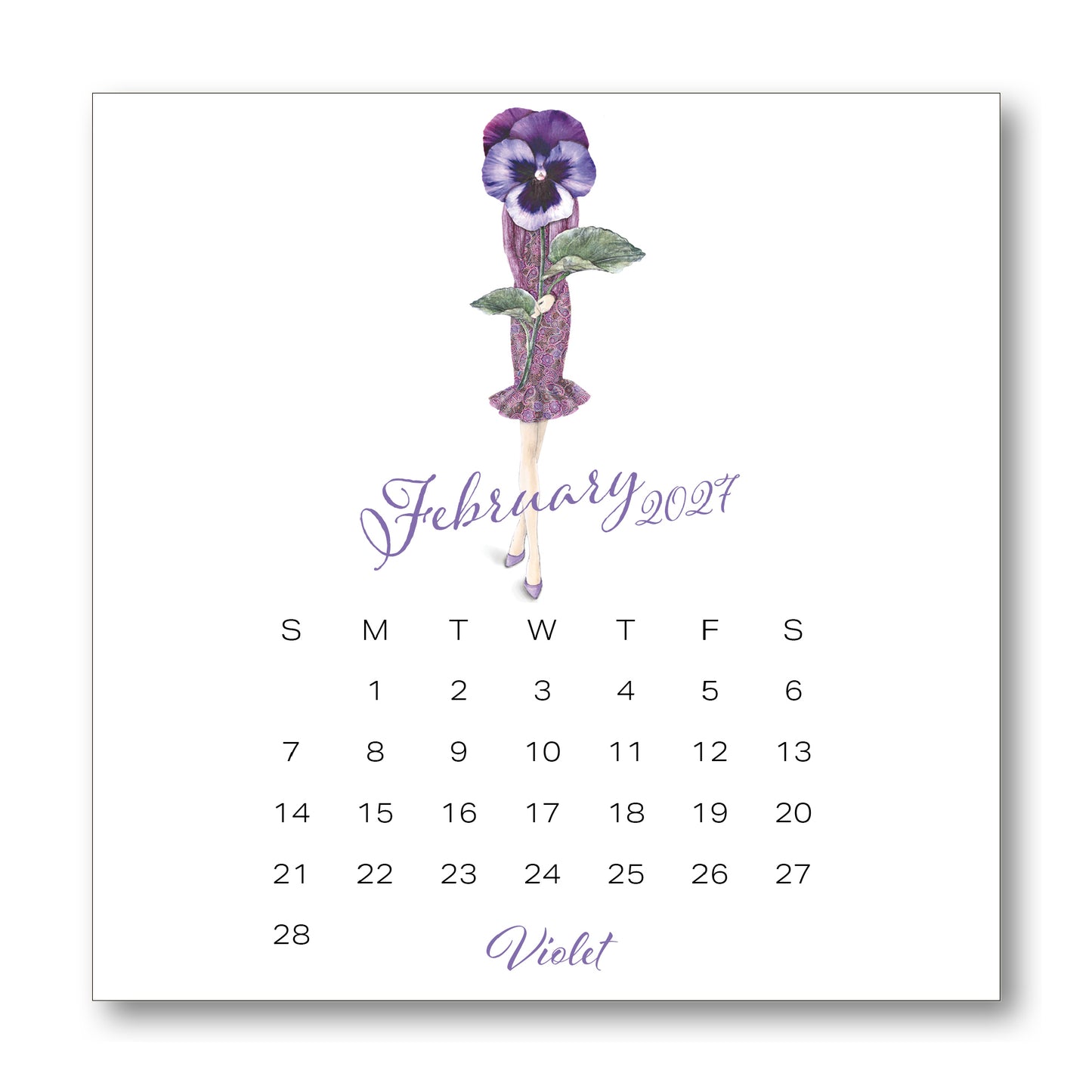 2027 Ann Scott Flowers Desk Calendar