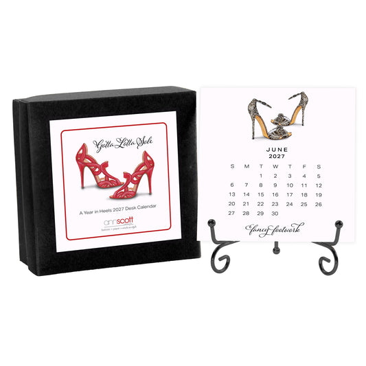 2027 Ann Scott Heels Desk Calendar