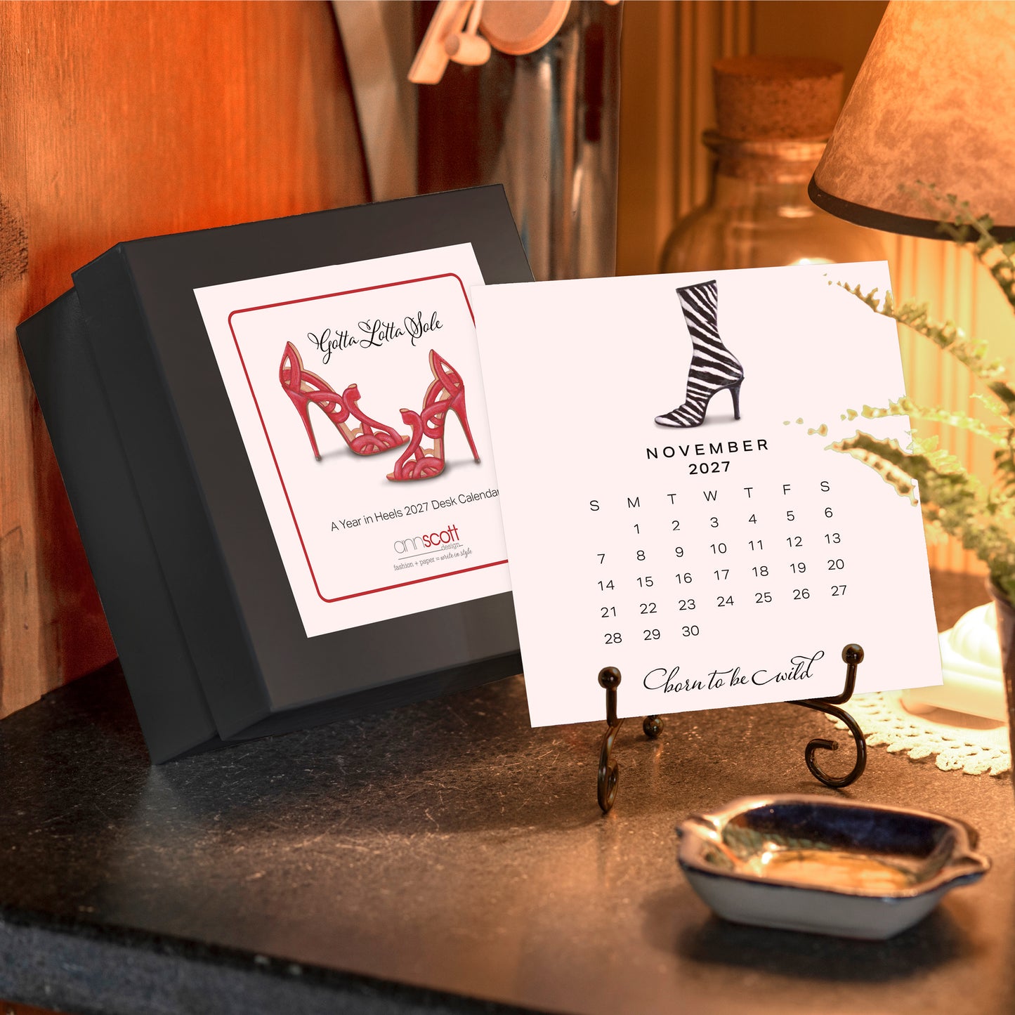 2027 Ann Scott Heels Desk Calendar