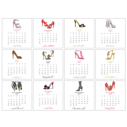 2027 Ann Scott Heels Desk Calendar