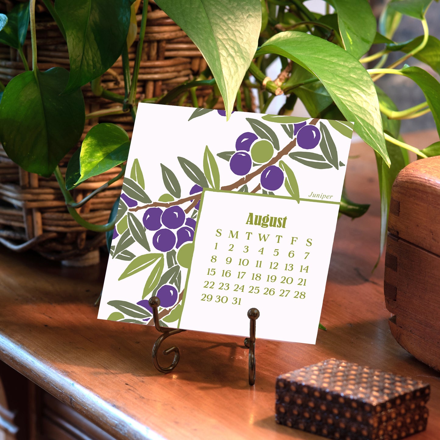 2027 Arts & Crafts Press Spice Desk Calendar