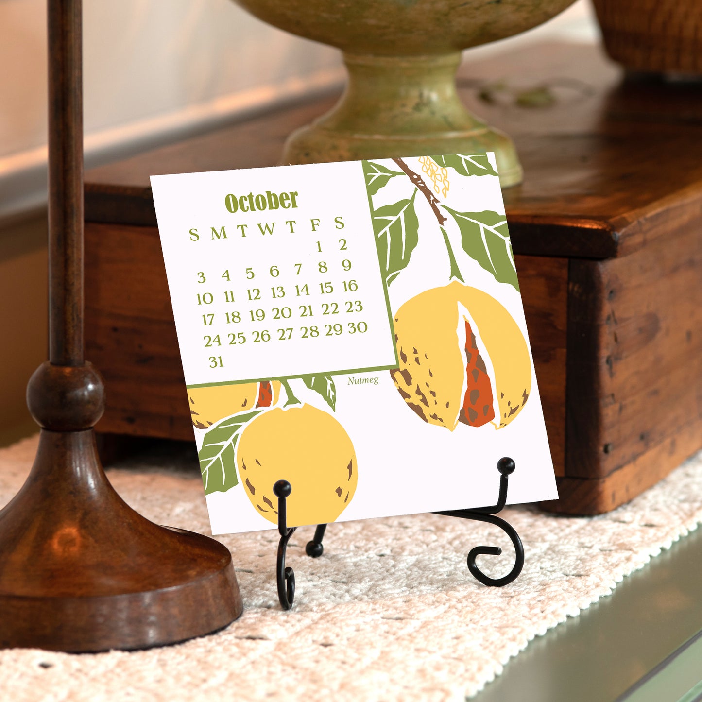 2027 Arts & Crafts Press Spice Desk Calendar