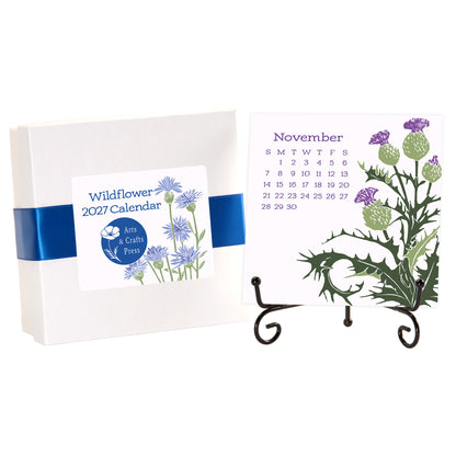 2027 Arts & Crafts Press Wildflower Desk Calendar