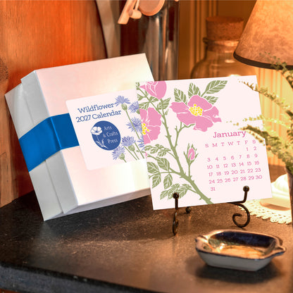 2027 Arts & Crafts Press Wildflower Desk Calendar