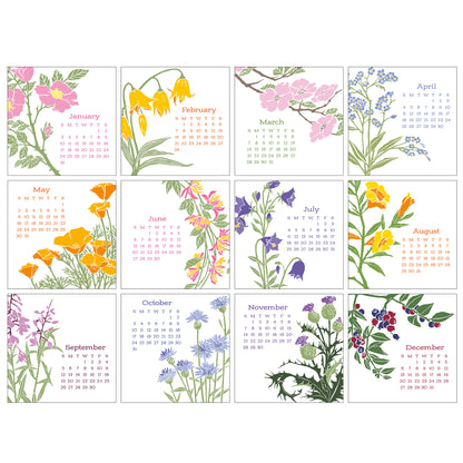2027 Arts & Crafts Press Wildflower Desk Calendar