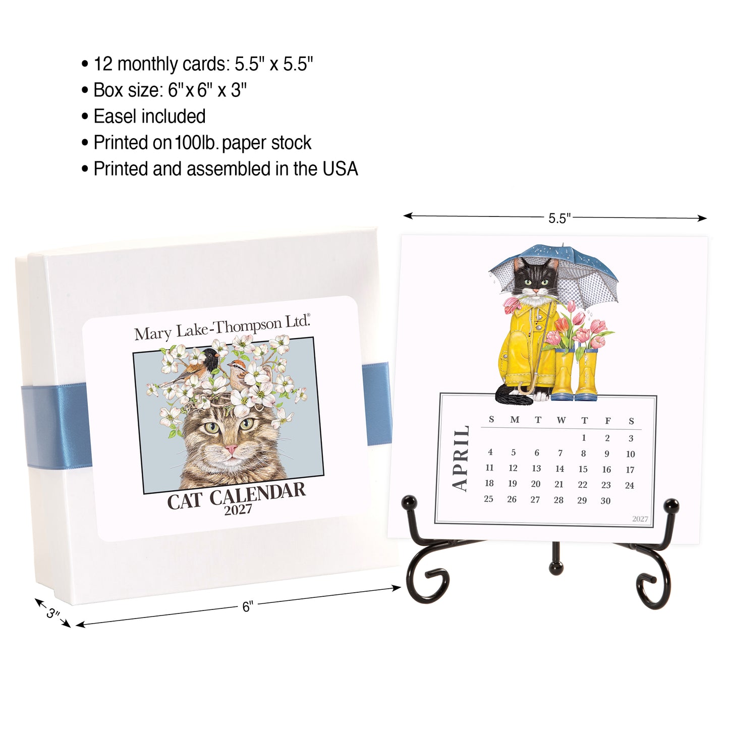2027 Mary Lake-Thompson Cat Desk Calendar