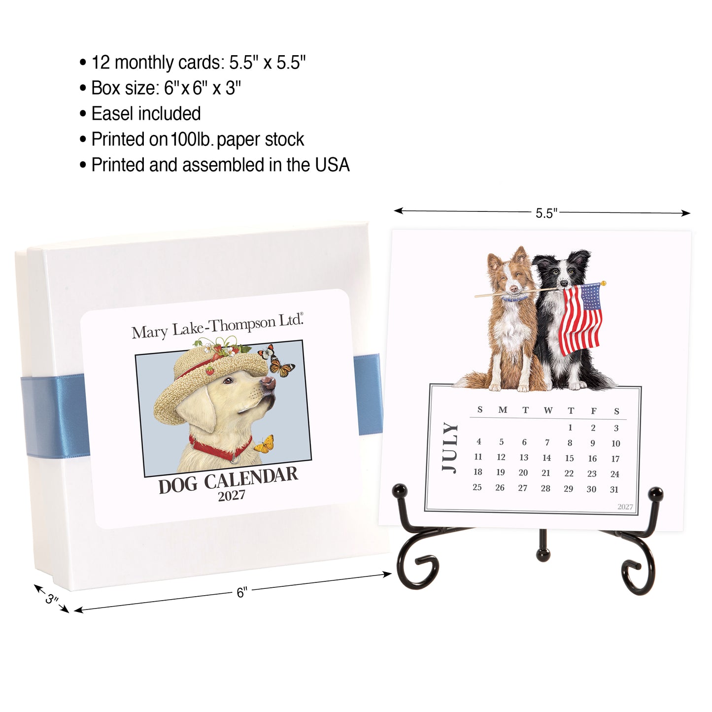 2027 Mary Lake-Thompson Dog Desk Calendar