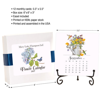 2027 Mary Lake-Thompson Flower Desk Calendar