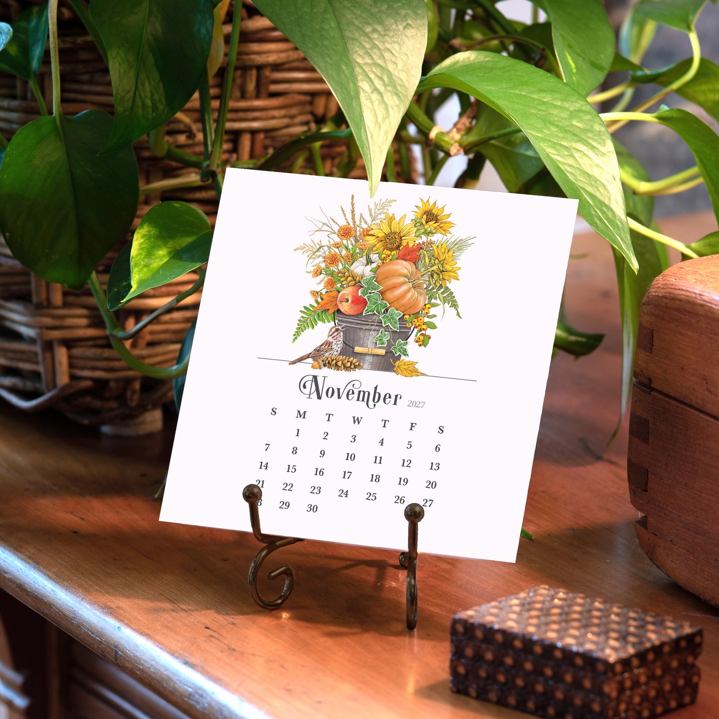 2027 Mary Lake-Thompson Flower Desk Calendar