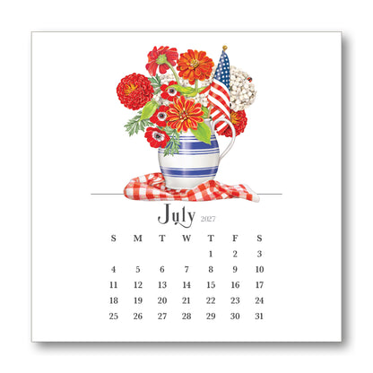2027 Mary Lake-Thompson Flower Desk Calendar