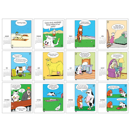 2027 Rubes® Cow Desk Calendar