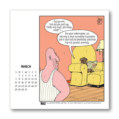 2027 Rubes® Dog Desk Calendar