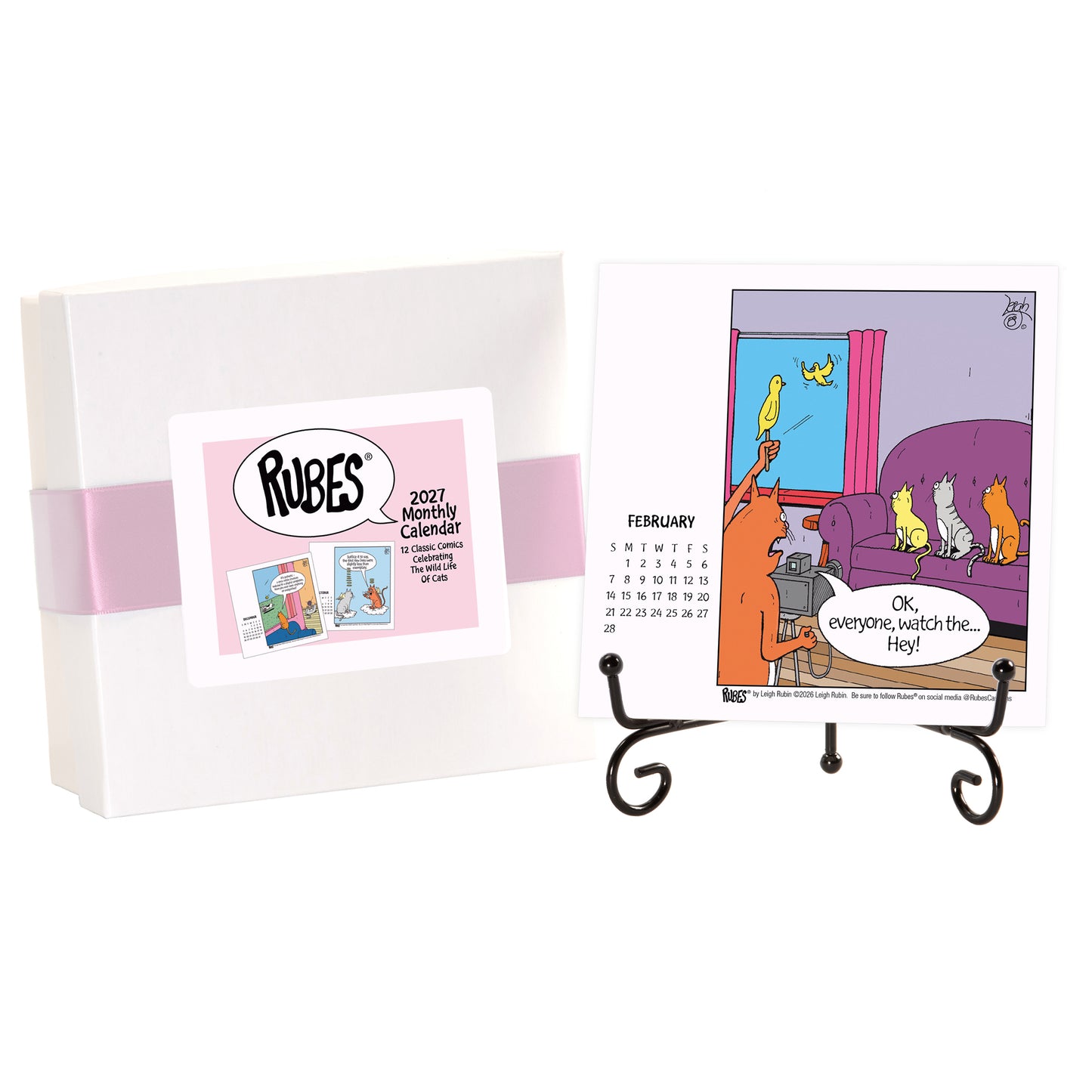 2027 Rubes® Cat Desk Calendar