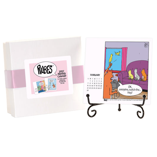 2027 Rubes® Cat Desk Calendar