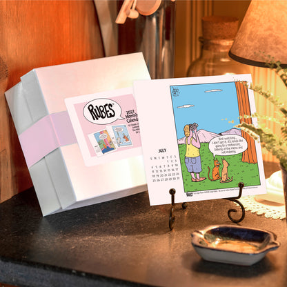2027 Rubes® Cat Desk Calendar