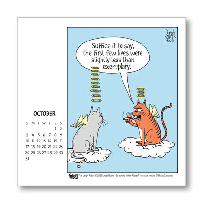 2027 Rubes® Cat Desk Calendar