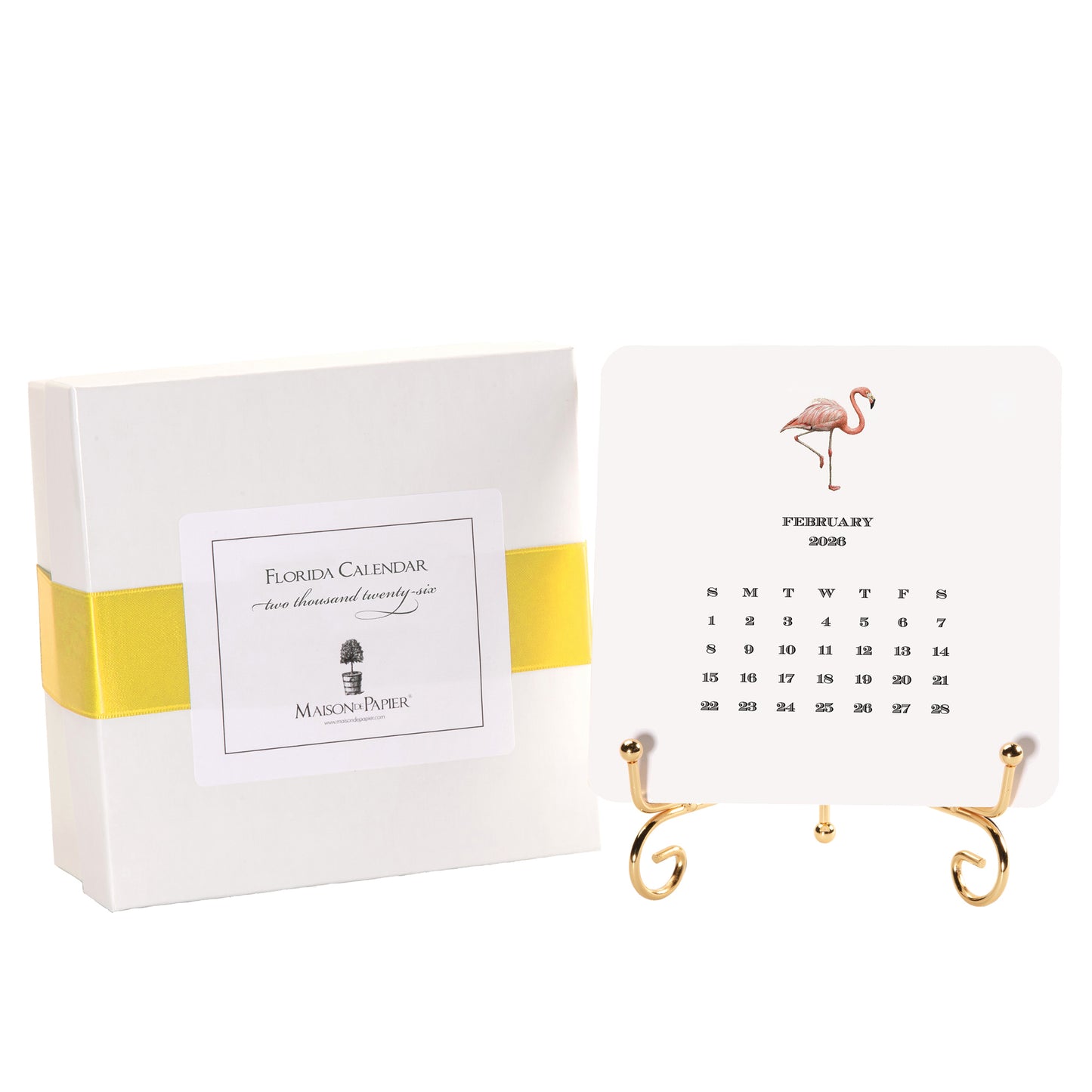 2026 Florida Calendar with Easel