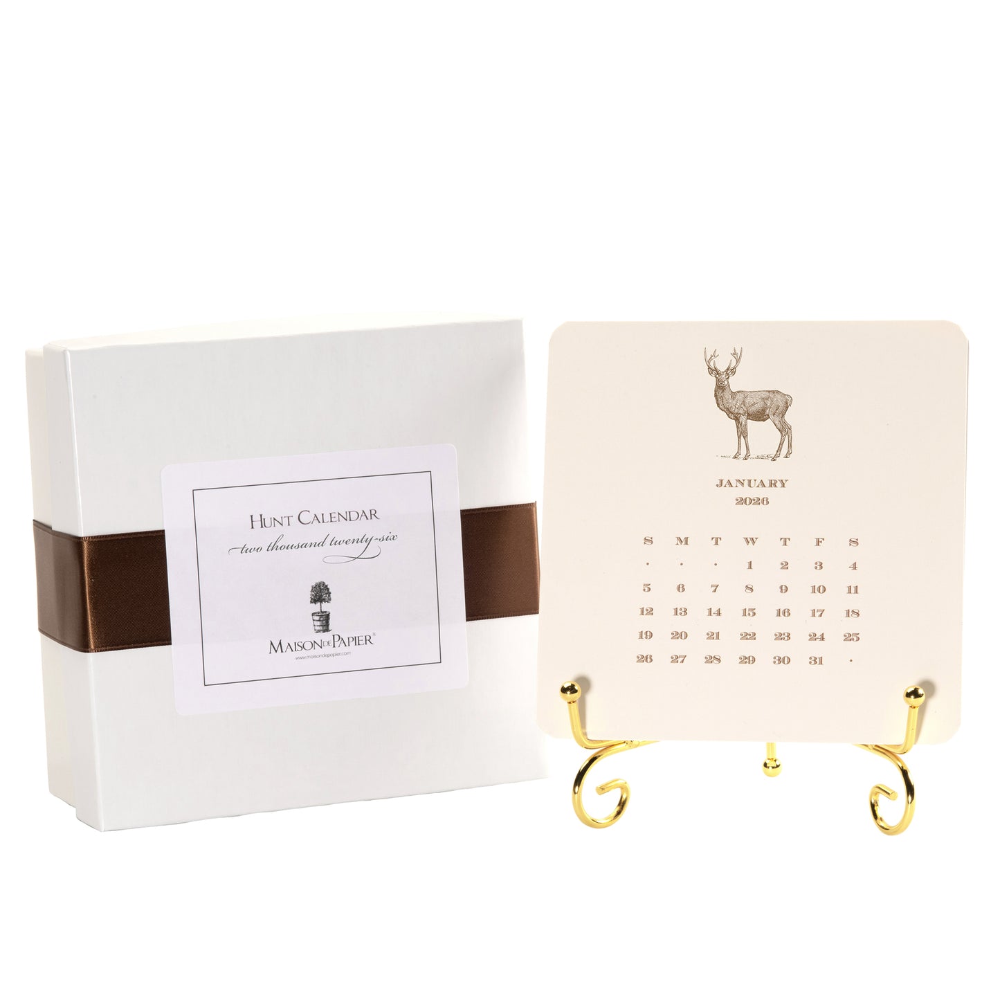 2026 Hunt Calendar with Easel