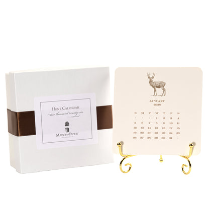 2026 Hunt Calendar with Easel