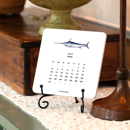 2026 Saltwater Fish Calendar with Easel