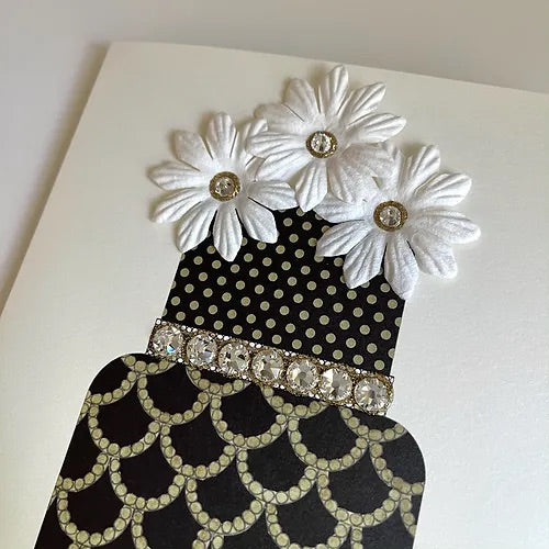 SEH CCC097 - Black & Gold Scalloped Cake