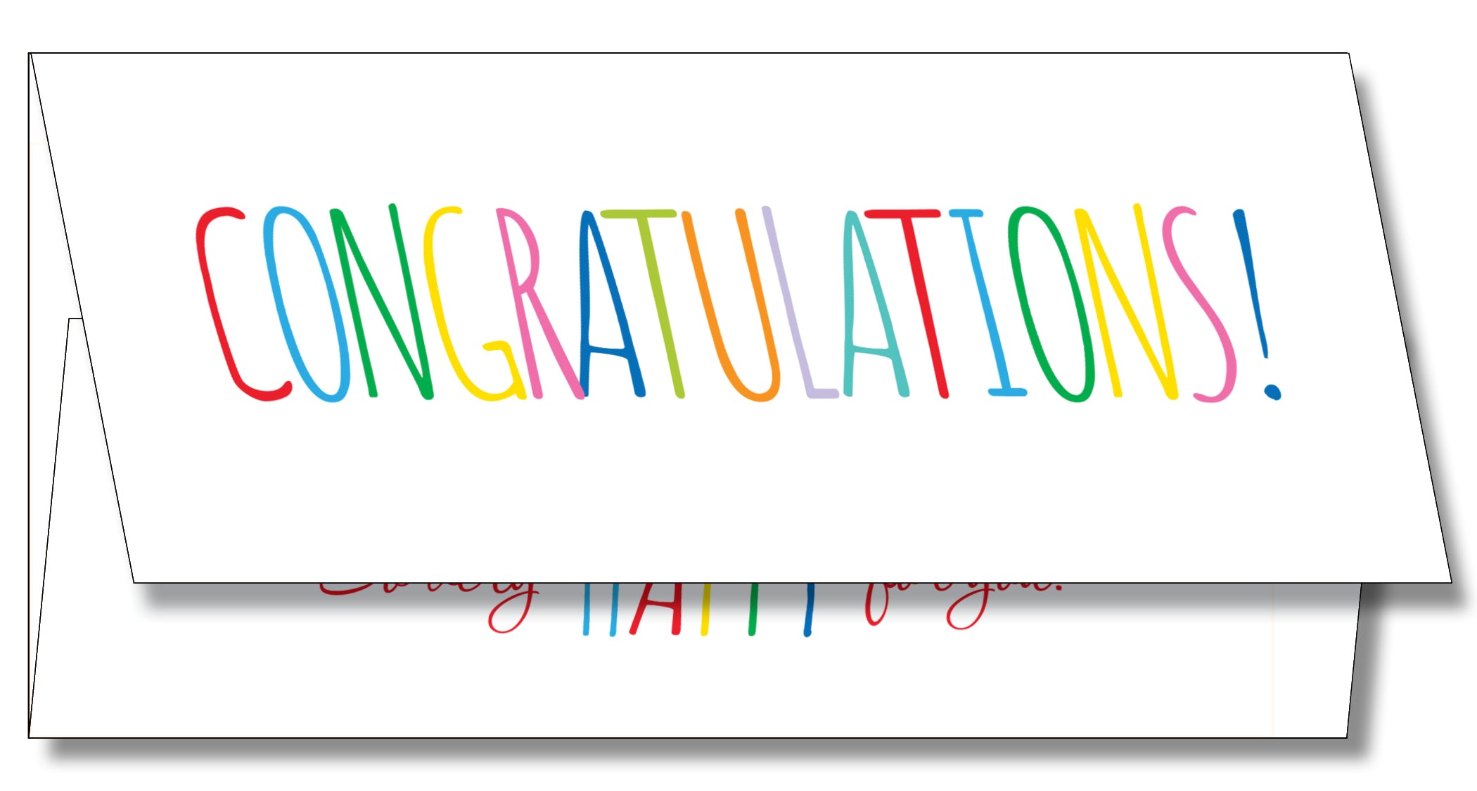 CE080501 Congratulations Currency Enclosure β Shade Tree Greetings