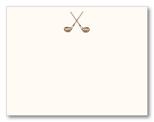 Golf Clubs Note Card