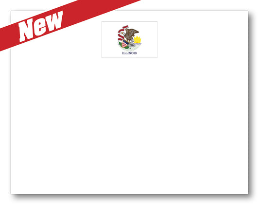 Illinois Flag Note Card
