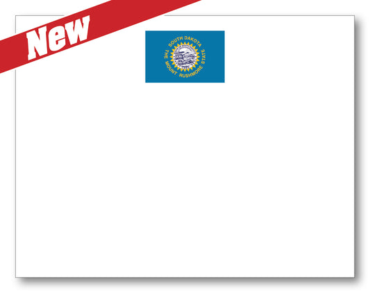 South Dakota Flag Note Card