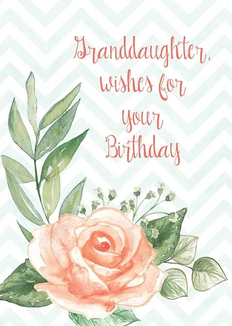 FR0274 Family Birthday Card / Granddaughter