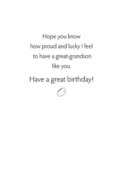 FR0290  Family Birthday Card / Great-Grandson