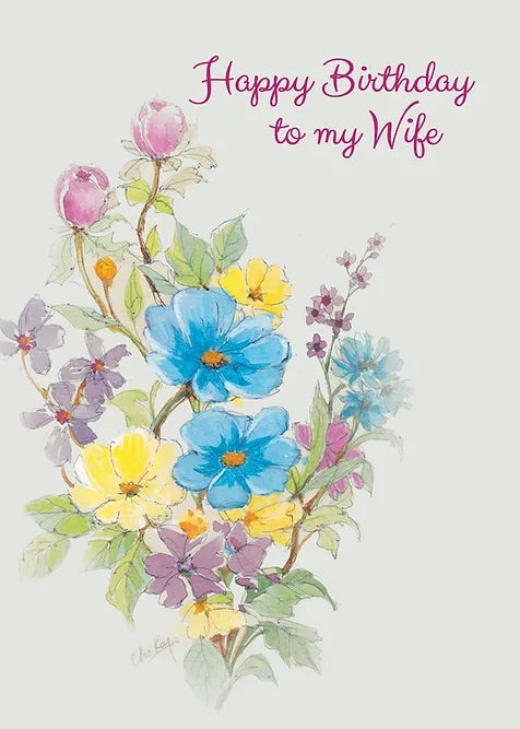 FR0301 Family Birthday Card / Wife